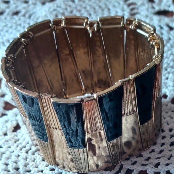 MCM Stretch Cuff Bracelet - Picture 2 of 5